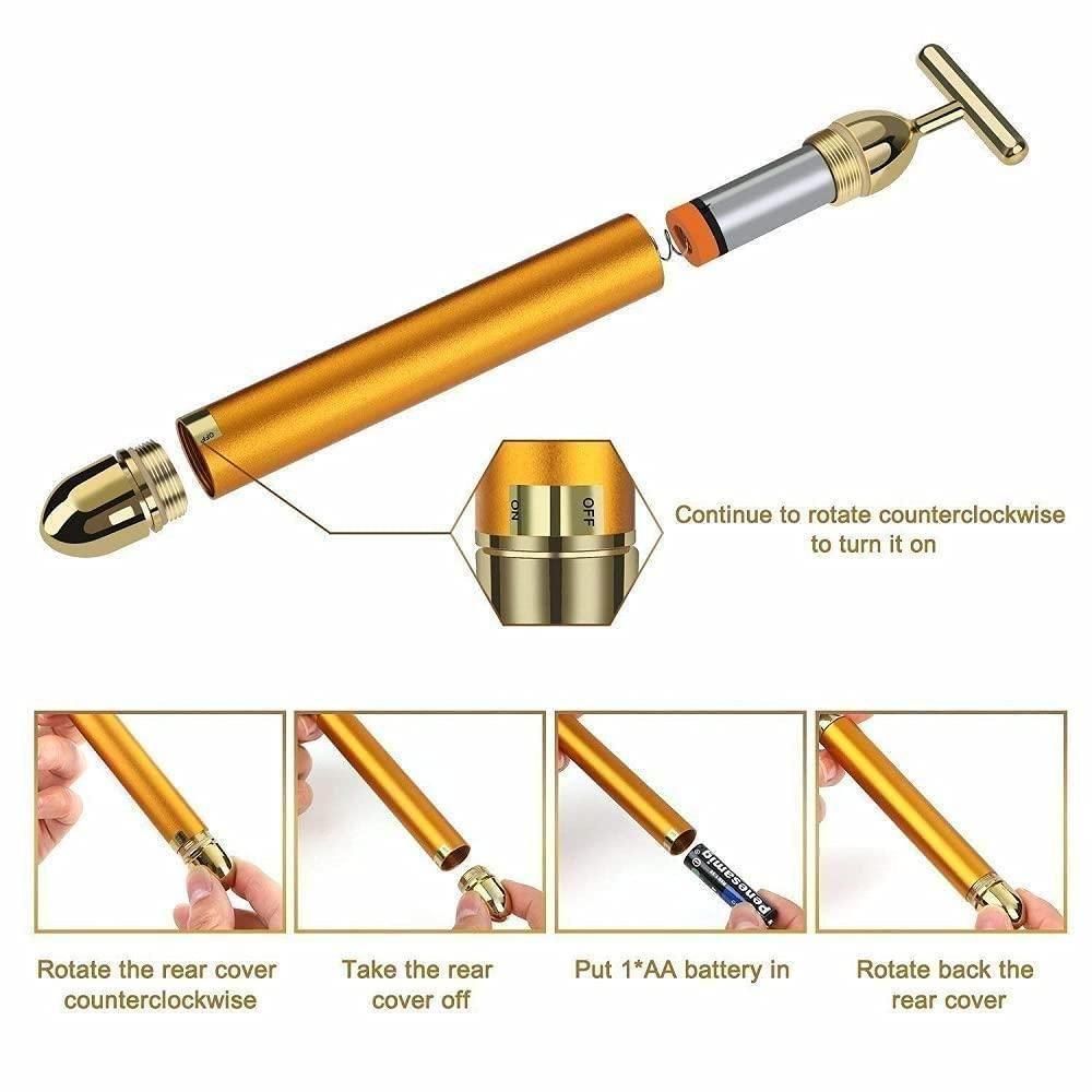 Gold Facial Roller