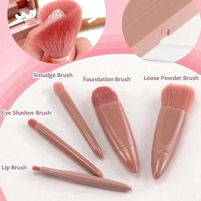 portable makeup brush set