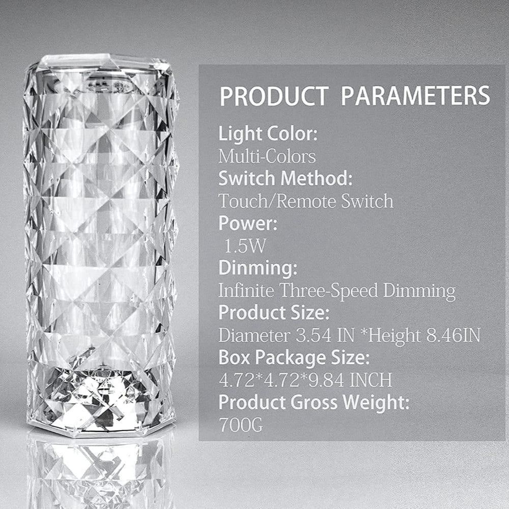 3D Crystal Table Lamp