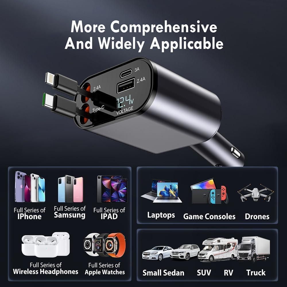 4-Port USB Car Charger