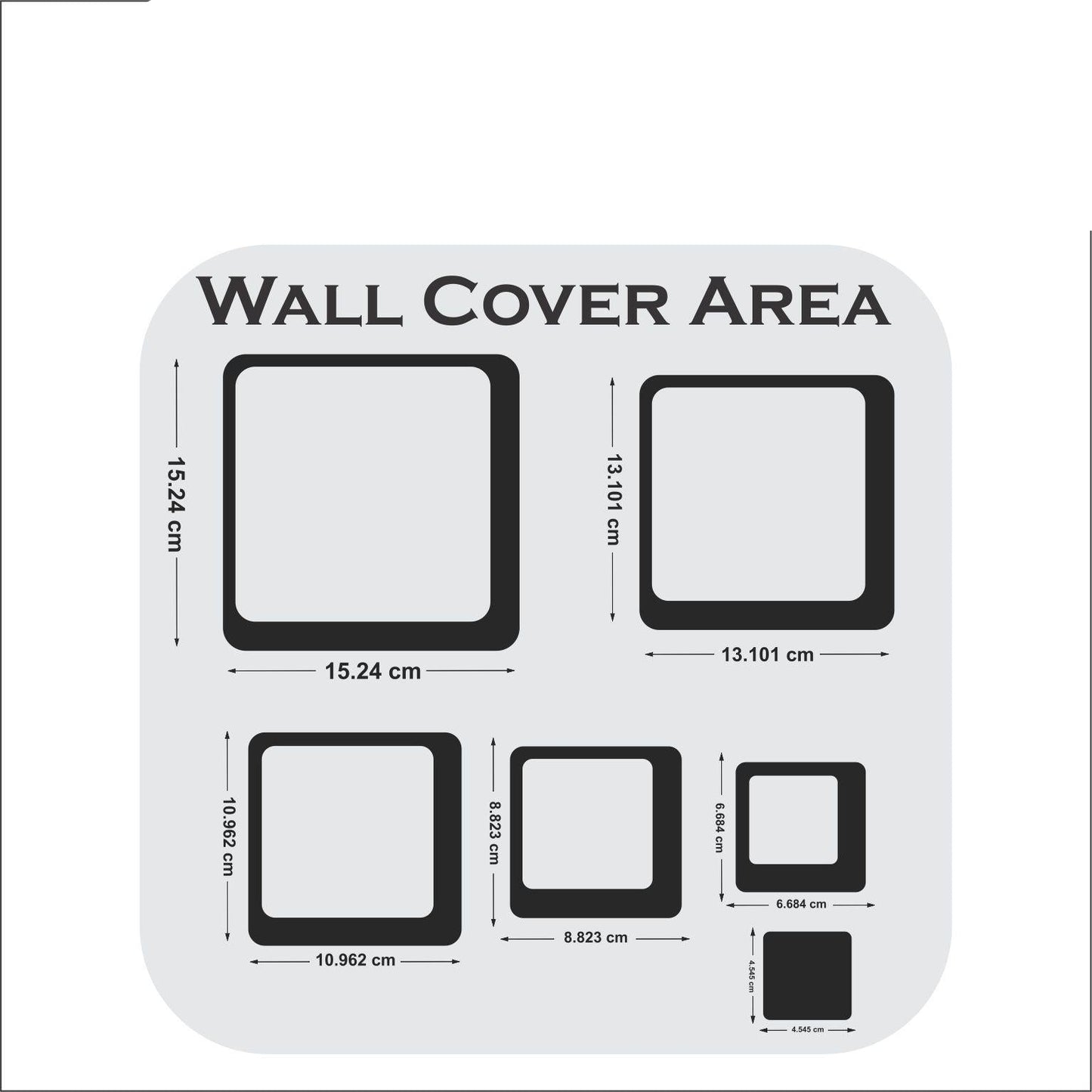 Red wall mirror sticker