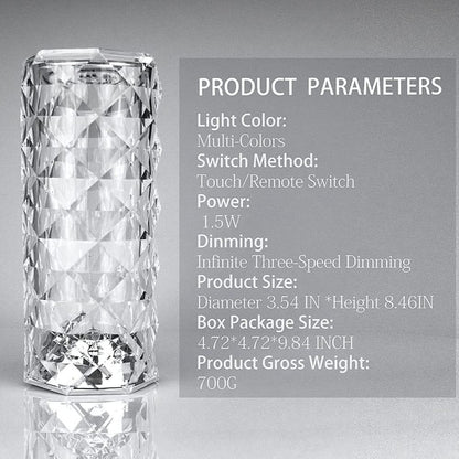 3D Crystal Table Lamp