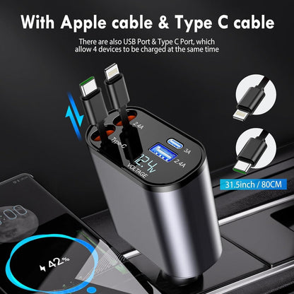 4-Port USB Car Charger